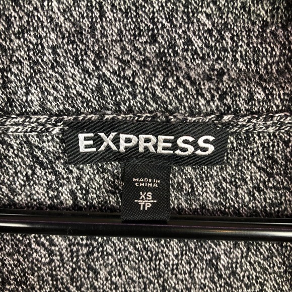 XS Express Gray Knit Shrug with Dolman Sleeves - Picture 7 of 13